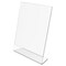 Deflecto Stand Up Sign Holder, Side Load, Portrait, 8-1/2"x11", Clear DEF69701 - alternate 9
